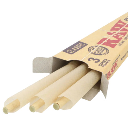RAW Classic Pre-Rolled Cones (Peacemaker 3-Pack | 16-Pack)