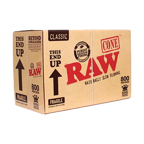 RAW Classic Pre-Rolled Cones (King Size | 800-Pack)