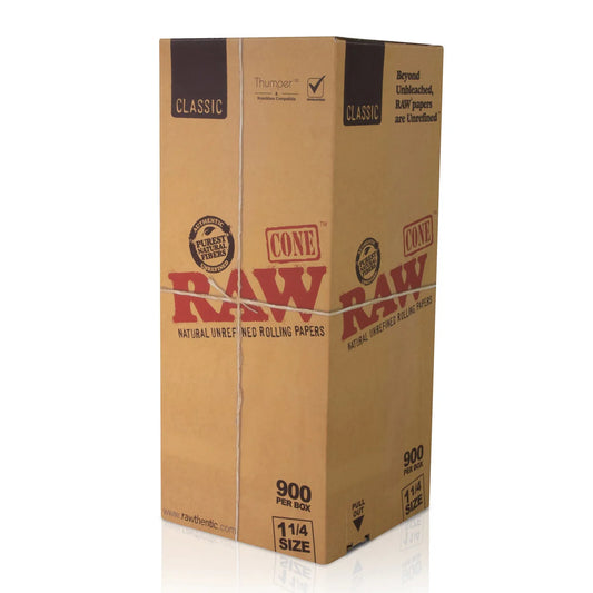 RAW Classic Pre-Rolled Cones (1 1/4" | 900-Pack)