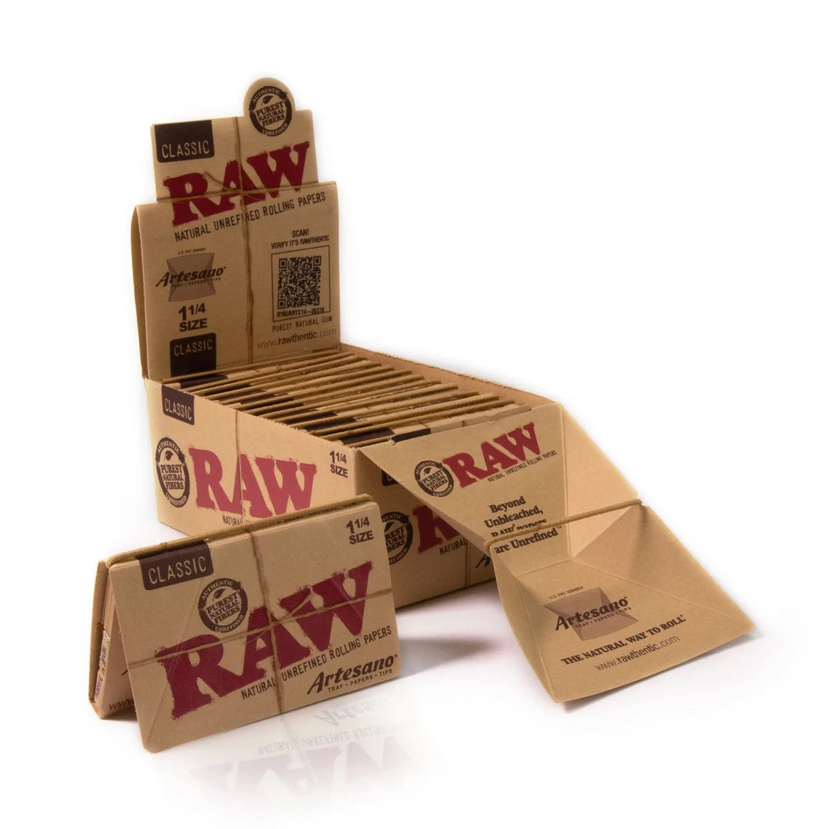 RAW Classic Artesano Papers + Tips (1 1/4" | 15-Pack)