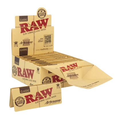 RAW Classic Artesano Papers + Tips (King Size Slim | 15-Pack)