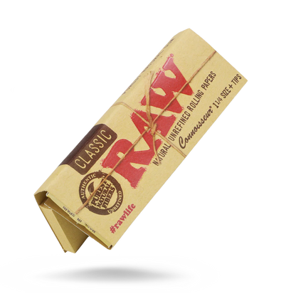 RAW Classic Connoisseur Papers + Tips (1 1/4" | 24-pack)