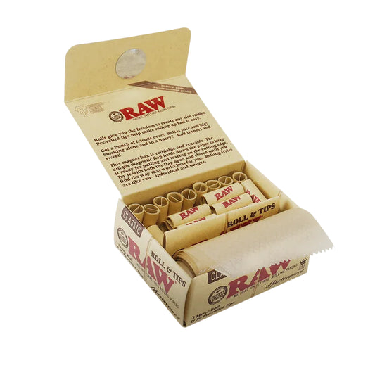 RAW Classic Masterpiece Rollo 3 Metros + Tips (King Size | 12-Pack)