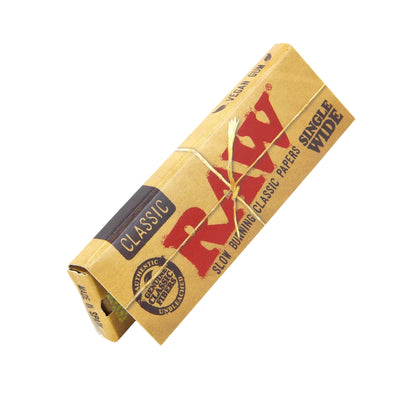 RAW Classic Single Window Papers (Single Wide | 50-Pack)