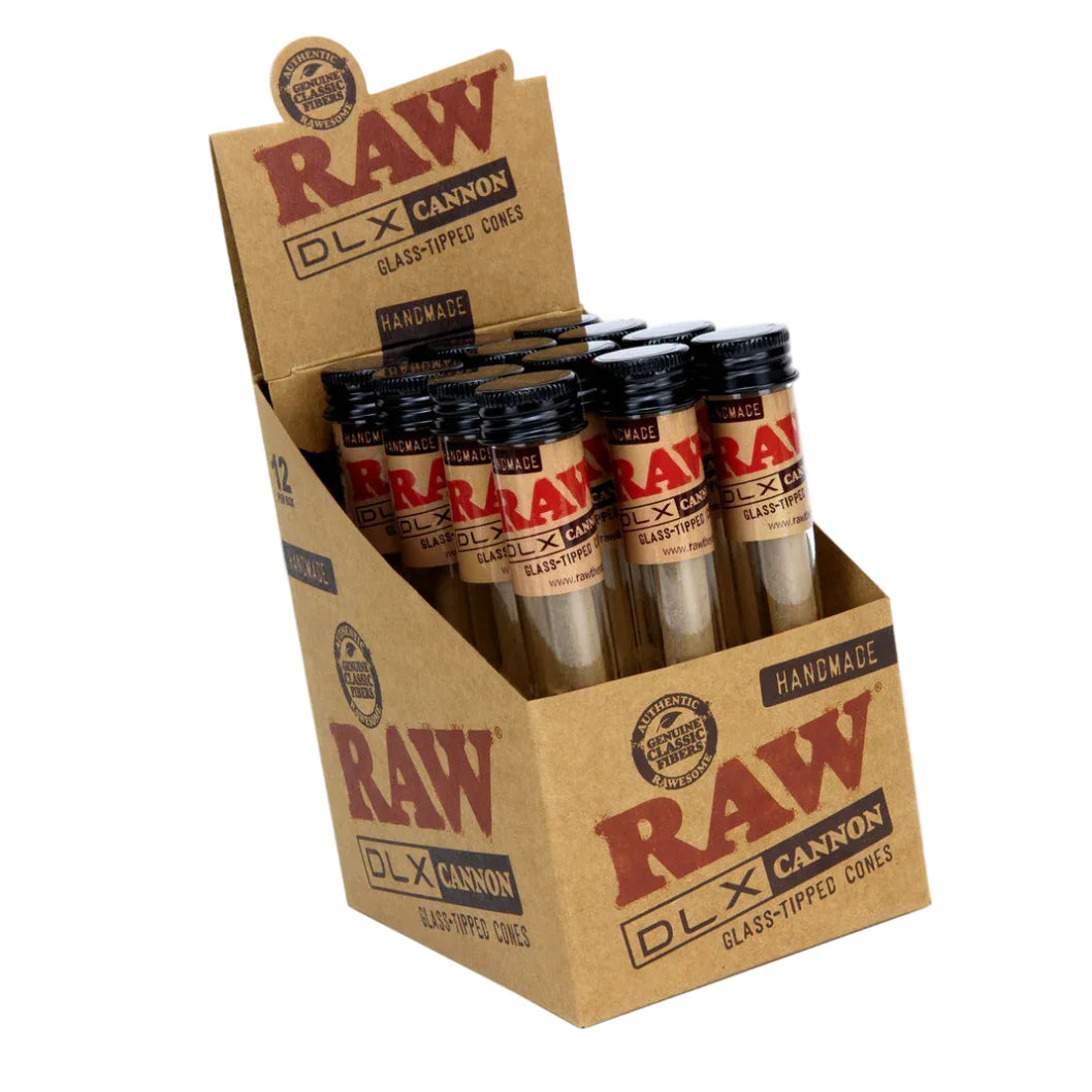 RAW DLX Glass-Tipped Cannons (King Size | 12-Pack)