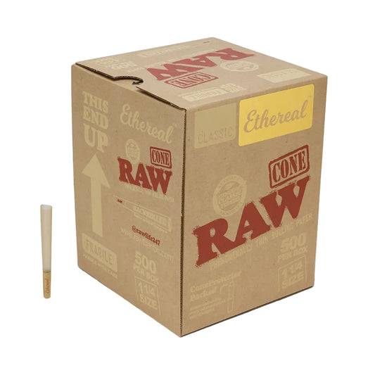 RAW Ethereal Classic Pre-Rolled Cones (1 1/4" | 500-Pack)