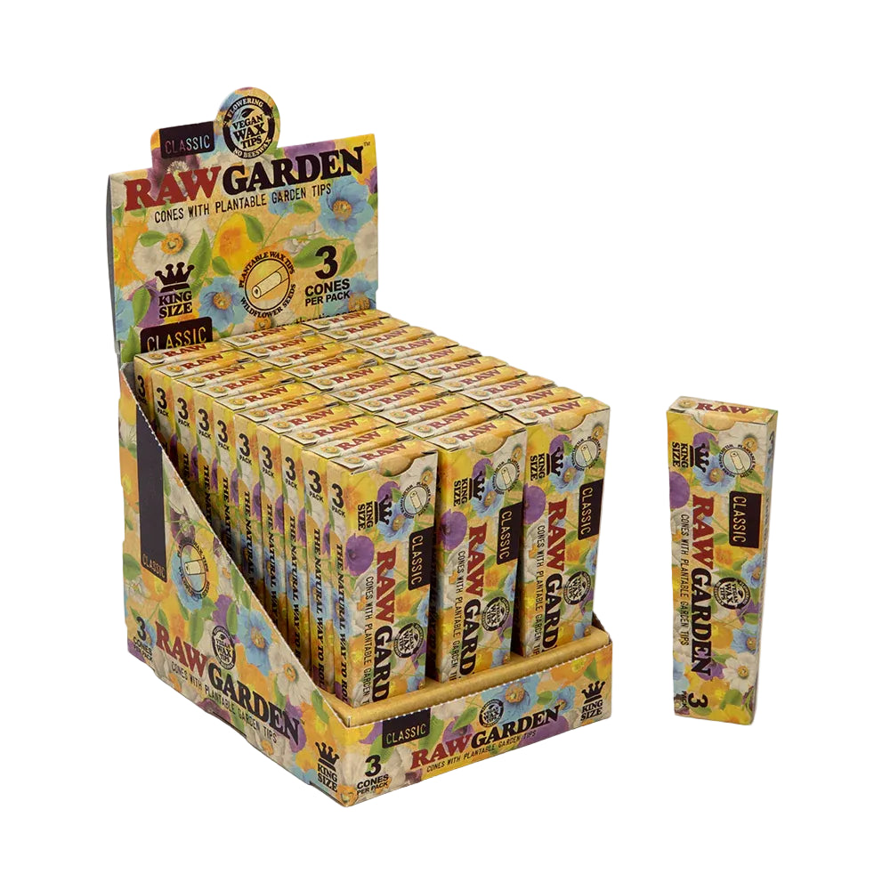 RAW Garden Classic Cones (King Size 3-Pack | 30-Pack)