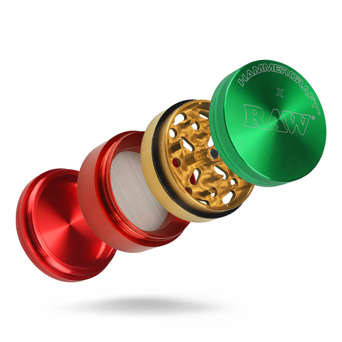 RAW x Hammercraft 4-Piece Aluminum Grinder (2.2")