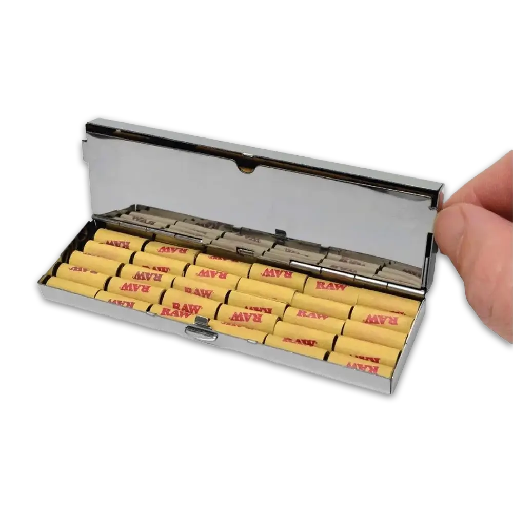 RAW Portapapeles de Metal (King Size Slim + Tips)
