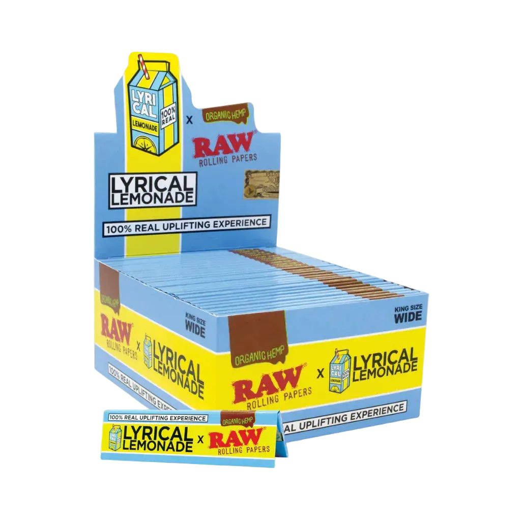 RAW x Lyrical Lemonade Organic Hemp Papers (King Size Wide | 50-Pack)