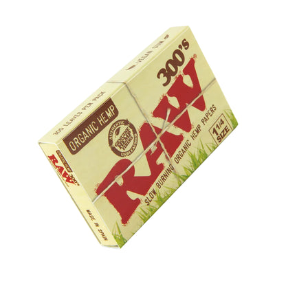 RAW Organic Hemp 300's Papers (1 1/4" | 40-Pack)