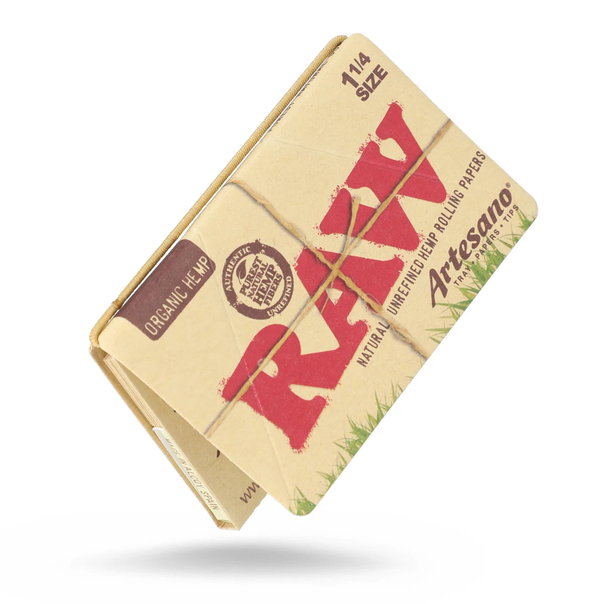 RAW Organic Hemp Artesano Papers + Tips (1 1/4" | 15-Pack)
