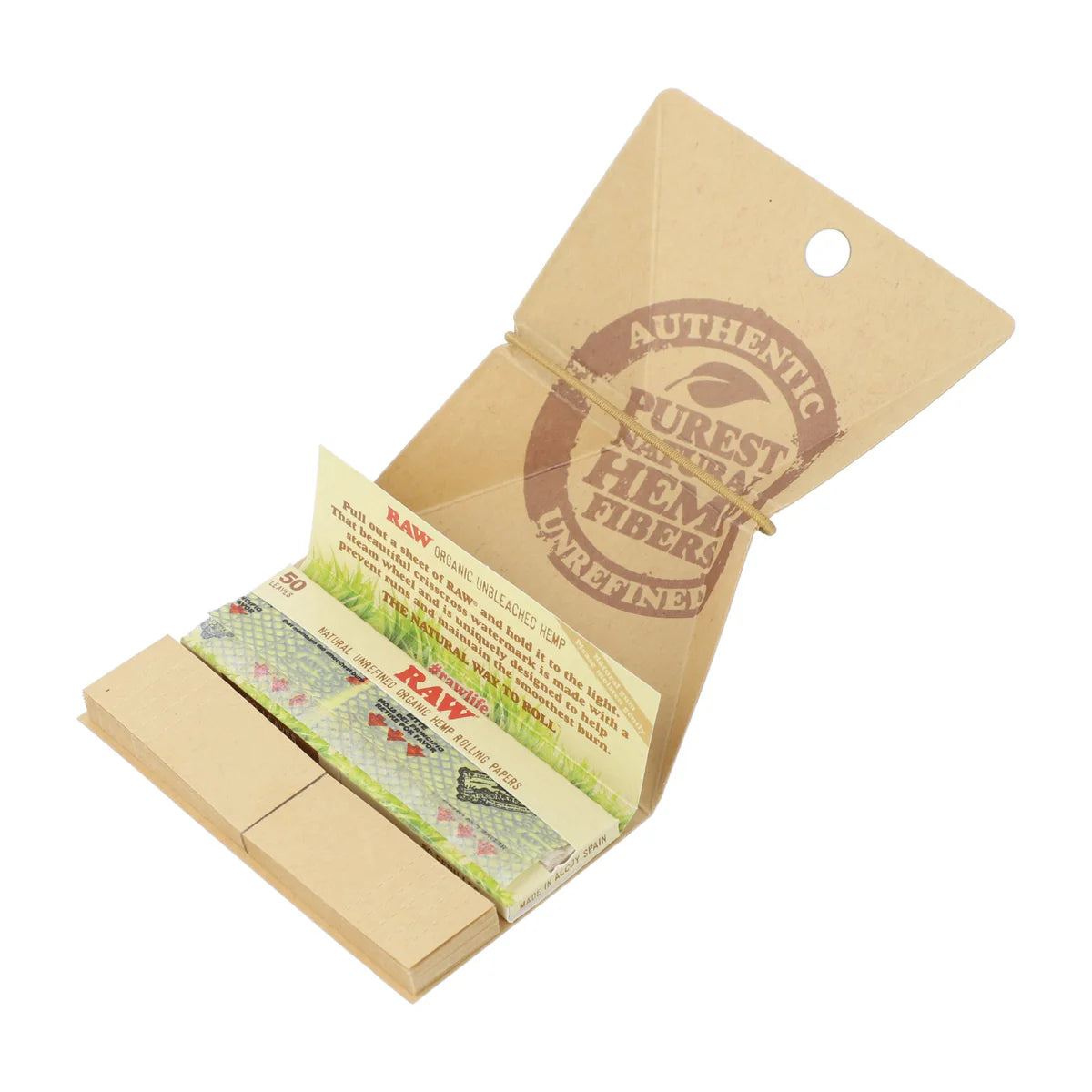 RAW Organic Hemp Artesano Papers + Tips (1 1/4" | 15-Pack)
