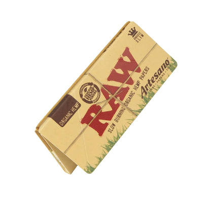 RAW Organic Hemp Artesano Papers + Tips (King Size Slim | 15-Pack)