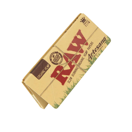 RAW Organic Hemp Artesano Papers + Tips (King Size Slim | 15-Pack)