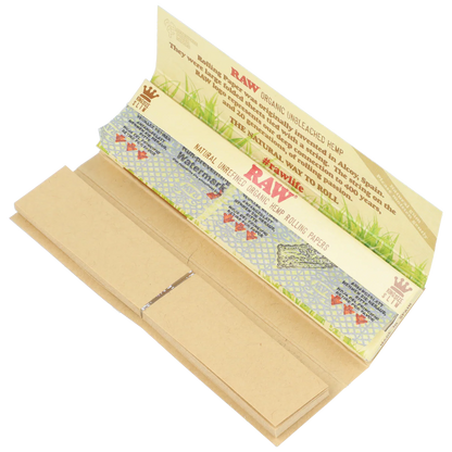 RAW Organic Hemp Connoisseur Papers + Tips (King Size Slim | 24-pack)