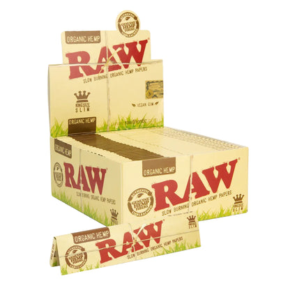 RAW Organic Hemp Papers (King Size Slim | 50-Pack)