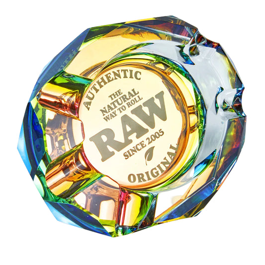 RAW Rainbow Phat Cenicero de Cristal