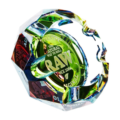 RAW Rainbow Phat Cenicero de Cristal