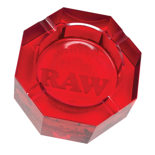 RAW Cenicero de Cristal Rojo