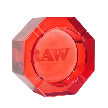 RAW Cenicero de Cristal Rojo