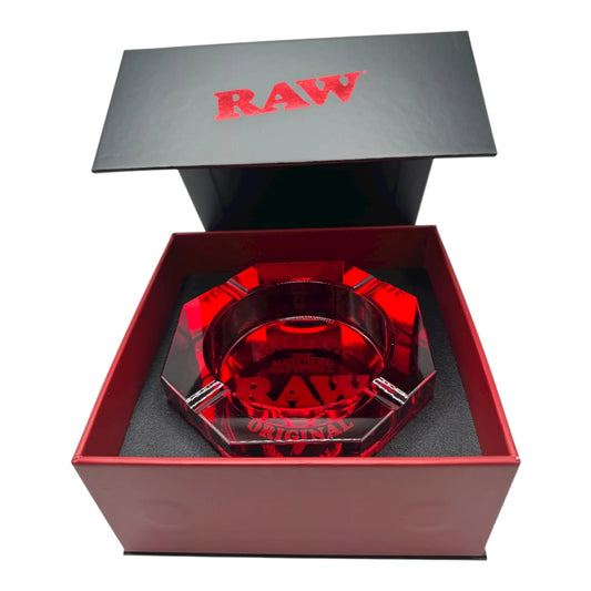 RAW Cenicero de Cristal Rojo