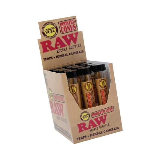 RAW Rocket Booster Infused Cones (King Size | 12-pack)
