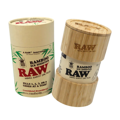 RAW Bamboo Six Shooter Rellenador de Conos (King Size)