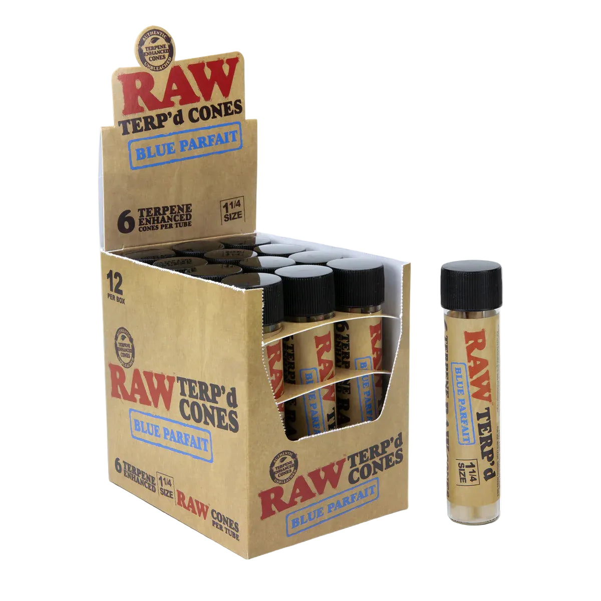 RAW Terp'd Infused Cones (1 1/4" 6-Pack | 12-Pack)