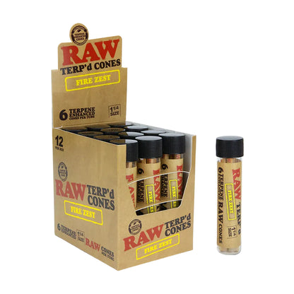 RAW Terp'd Infused Cones (1 1/4" 6-Pack | 12-Pack)