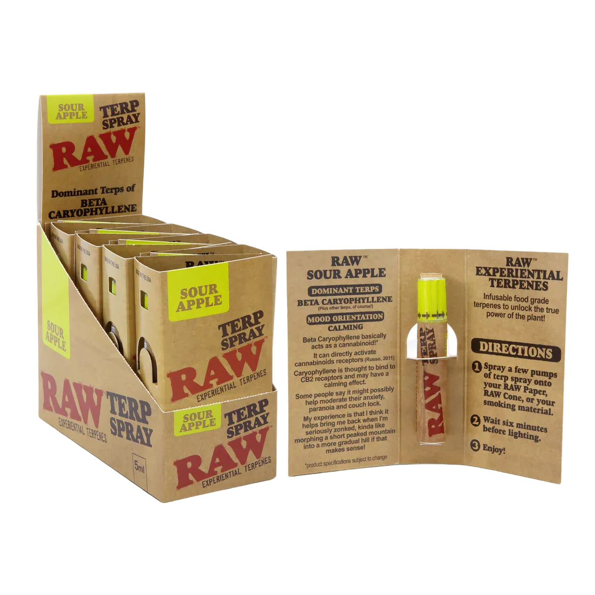 RAW Terp Spray Terpenos en Aerosol (5ml | 8-Pack)