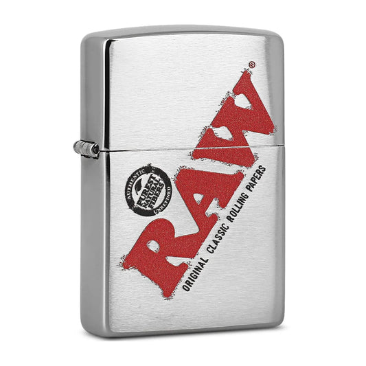 RAW Zippo Classic Lighter Brushed Chorme