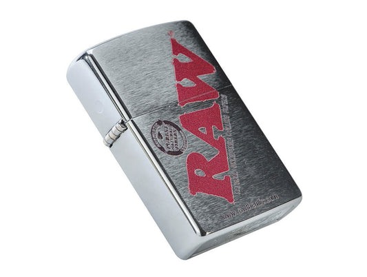 RAW Zippo Classic Lighter Brushed Chorme